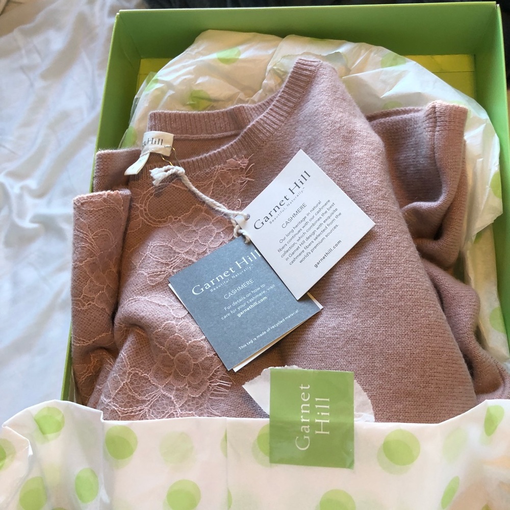 Garnet Hill cashmere sweater